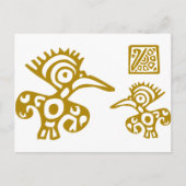Aztec Alte Vögel! Antike Kulturen entwerfen! Postkarte (Vorderseite)