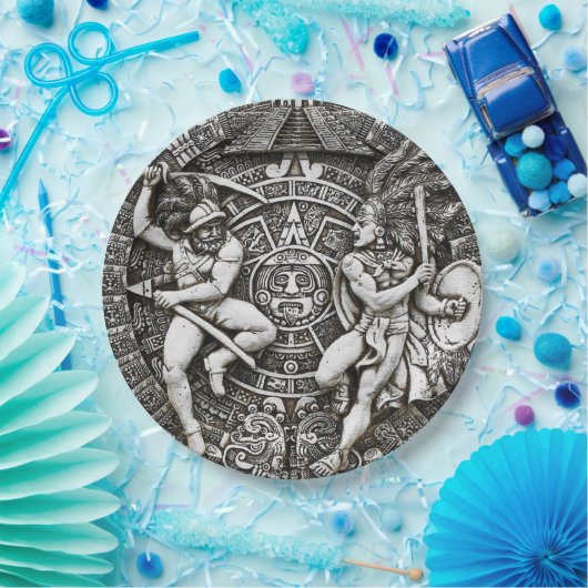 Aztec Amerikanischen Ureinwohner Dekoration Spanis Pappteller (Party)