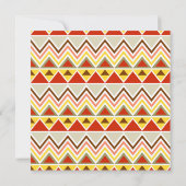 Aztec Andes Tribal Mountains Dreiecke Chevrons Einladung (Rückseite)