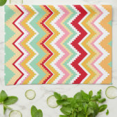 Aztec Andes Tribal Mountains Zickzack Fiesta Zigag Geschirrtuch (Gefaltet)