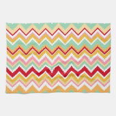 Aztec Andes Tribal Mountains Zickzack Fiesta Zigag Geschirrtuch (Horizontal)