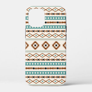 Aztec Aquamarin Terracotta Schwarzes Creme Gemisch Case-Mate iPhone Hülle