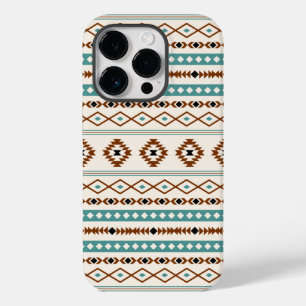 Aztec Aquamarin Terracotta Schwarzes Creme Mixed M Case-Mate iPhone 14 Pro Hülle