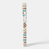 Aztec Aquamarin Terracotta Schwarzes Creme Mixed M Case-Mate iPhone Hülle (Rückseite / Links)