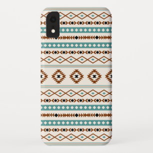 Aztec Aquamarin Terracotta Schwarzes Creme Mixed M Case-Mate iPhone Hülle