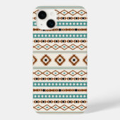 Aztec Aquamarin Terracotta Schwarzes Creme Mixed M Case-Mate iPhone Hülle (Rückseite)