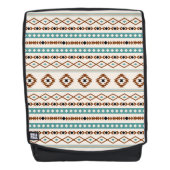 Aztec Aquamarin Terracotta Schwarzes Creme Mixed M Rucksack (Vorderseite)