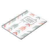 Aztec Arrows Muster Personalisiert Notebook Notizblock (Linke Seite)