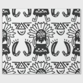 Aztec Art - Lizard Muster Geschenkpapier (Flach)