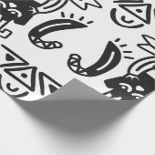 Aztec Art - Lizard Muster Geschenkpapier (Ecke)