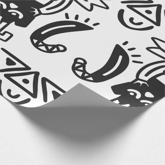 Aztec Art - Lizard Muster Geschenkpapier (Ecke)