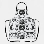Aztec Art - Lizard Muster Schürze (Vorderseite)