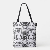 Aztec Art - Lizard Muster Tasche (Rückseite)