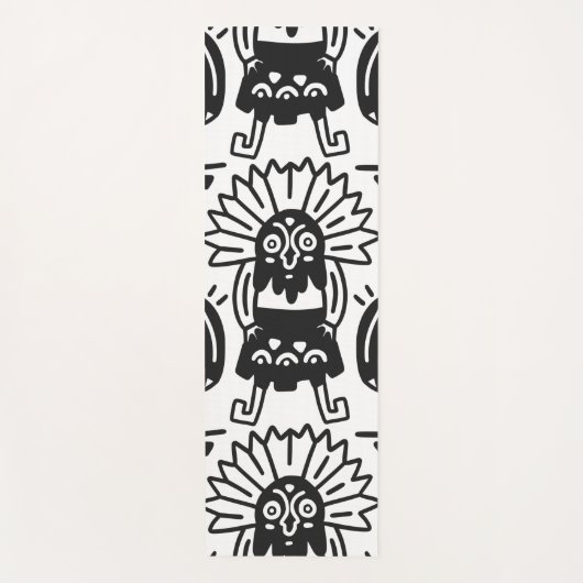 Aztec Art - Lizard Muster Yogamatte (Vorderseite)