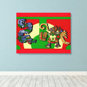 Aztec Artistic Design Leinwanddruck (Insitu (Holzboden))