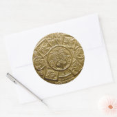 Aztec-Aufkleber Runder Aufkleber (Umschlag)