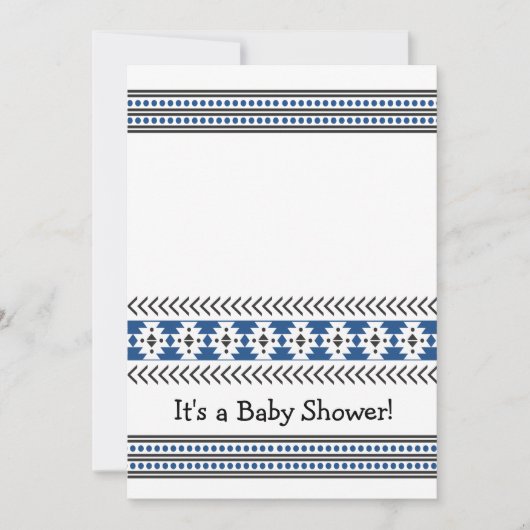 Aztec Baby Shower Einladung (Vorderseite)