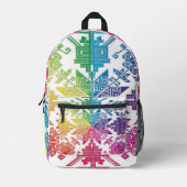 Aztec Bedruckter Rucksack (Vorderseite)