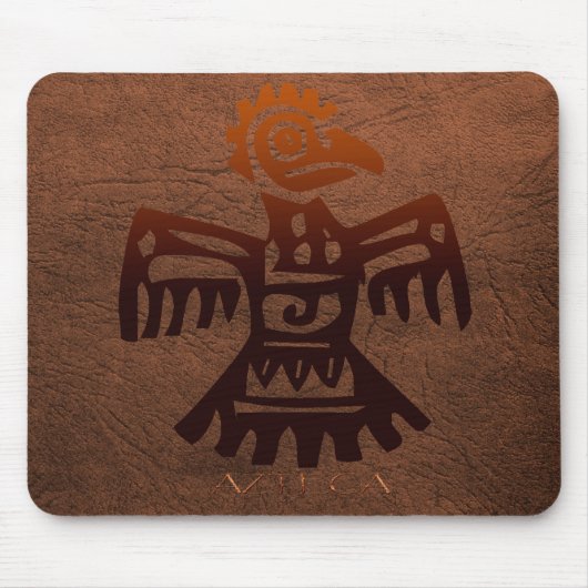 AZTEC Bird Spirit Amaranth Mexican Art Mousepad (Vorne)