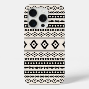 Aztec Black on Cream Mixed Motifs Muster Case-Mate iPhone Hülle