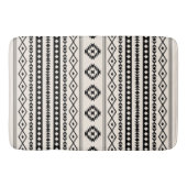 Aztec Black on Cream Mixed Motifs (V) Muster Badematte (Vorderseite)