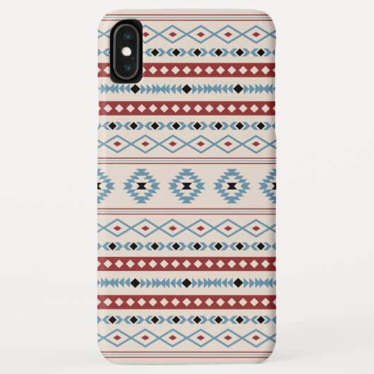 Aztec Blue Red Black Cream Mixed Motifs Muster Case-Mate iPhone Hülle (Rückseite)