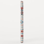 Aztec Blue Red Black Cream Mixed Motifs Muster Case-Mate iPhone Hülle (Hinten/Rechts)