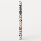 Aztec Blue Red Black Cream Mixed Motifs Muster Case-Mate iPhone Hülle (Hinten/Links)