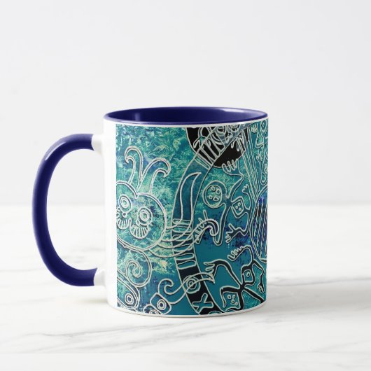Aztec Blues Combo Tasse (Links)