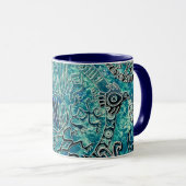 Aztec Blues Combo Tasse (VorderseiteRechts)