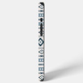 Aztec-Blues-Cream-Mixed-Motifs-Pattern-Case-Mate-i iPhone Hülle (Linke Seite)