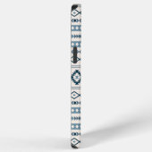 Aztec-Blues-Cream-Mixed-Motifs-Pattern-Case-Mate-i iPhone Hülle (Rechte Seite)