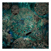 Aztec Blues Poster Paper (Semi-Gloss) (Vorderseite)
