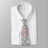 Aztec Boho #113 Gray Neck Tie Krawatte (Gebunden)