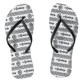 Aztec Boho Badesandalen (Fußbett)