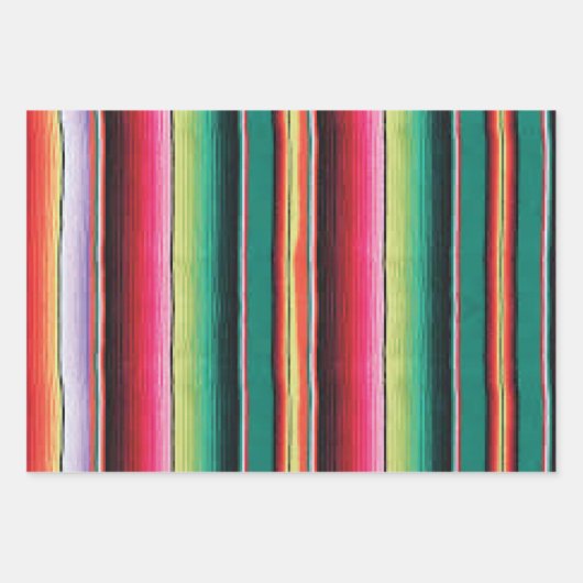 Aztec Boho Geometrie Geschenkpapier Set (Vorderseite 3)