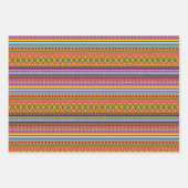Aztec Boho Geometrie Geschenkpapier Set (Vorderseite 2)