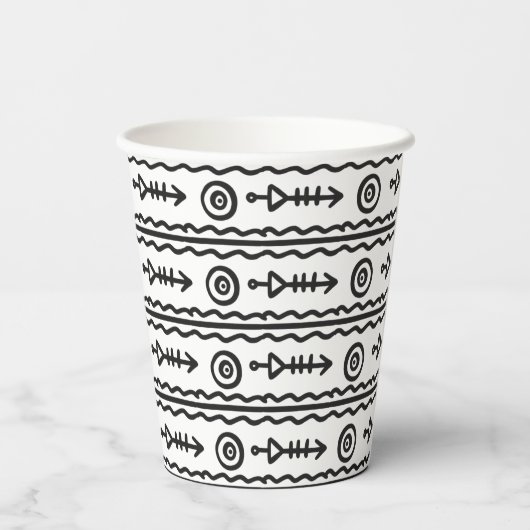 Aztec Boho Pappbecher (Rückseite)