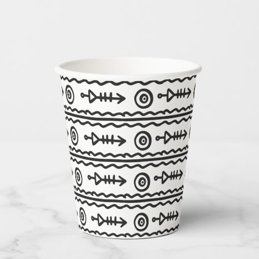 Aztec Boho Pappbecher (Vorderseite)