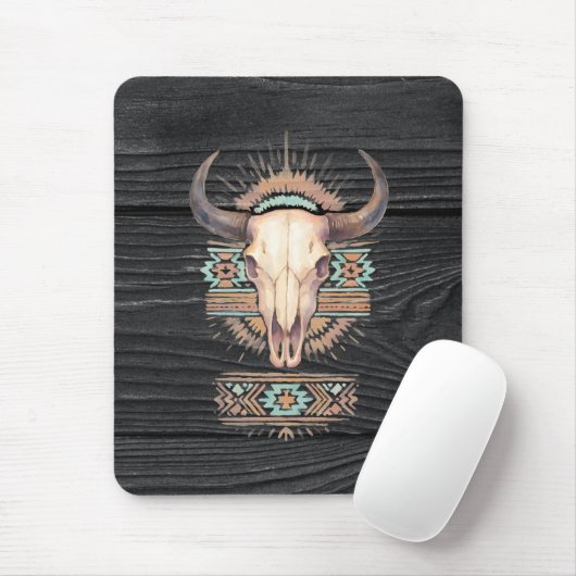 Aztec Boho Skull Mousepad (Mit Mouse)