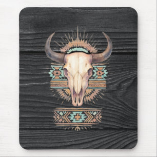 Aztec Boho Skull Mousepad
