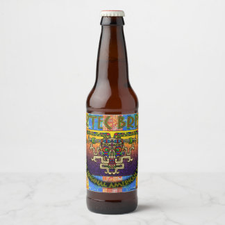 Aztec braut das Original-amerikanische Bier Bierflaschenetikett