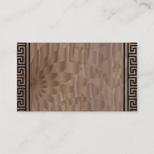 Aztec Brown Designer Visitenkarten Visitenkarte (Vorderseite)