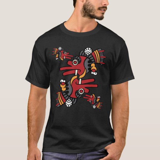 Aztec Calendar Day 02 - Ehecatl T-Shirt (Vorderseite)