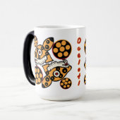 Aztec Calendar Day 14 - Ocelotl Verwandlungstasse (Vorderseite Links)