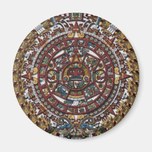 Aztec Calendar Kühlschrankmagnet (Vorne)