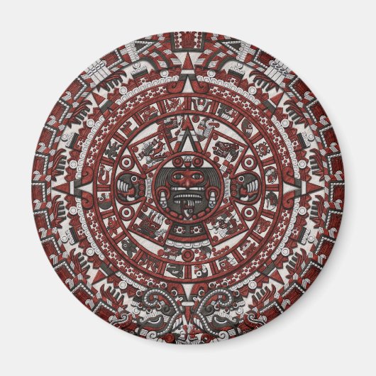 Aztec Calendar Kühlschrankmagnet (Vorne)