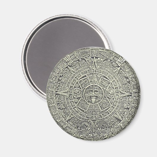Aztec Calendar Stone Magnet (Vorderseite/Rückseite)