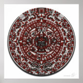 Aztec Calendar Stone Poster (Vorne)