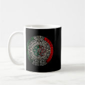 Aztec Calendar Sun Stone Mexican Art Carving Maya  Kaffeetasse (Links)